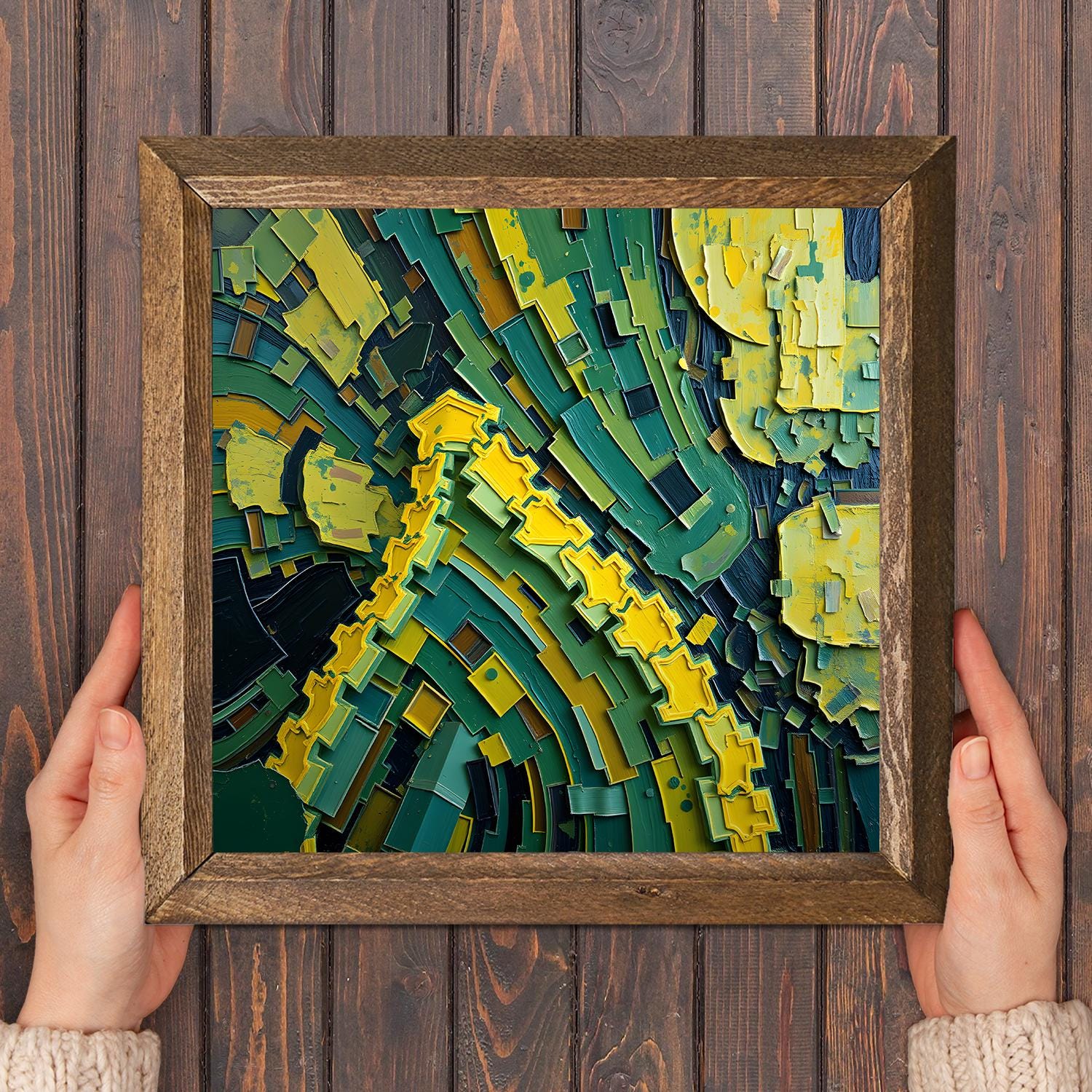 Puzzle Or Not Natural Stone Wall Art - Floral Art | Artistry Home