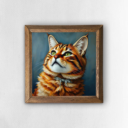 Golden Whiskers Natural Stone Wall Art | Artistry Home