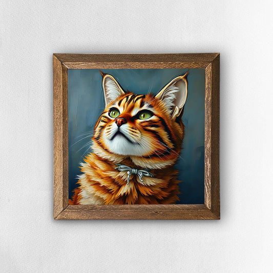 Golden Whiskers Natural Stone Wall Art | Artistry Home