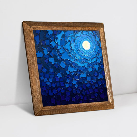 Full Moonrise Natural Stone Wall Art - Ceramic Wall Art | Artistry Home