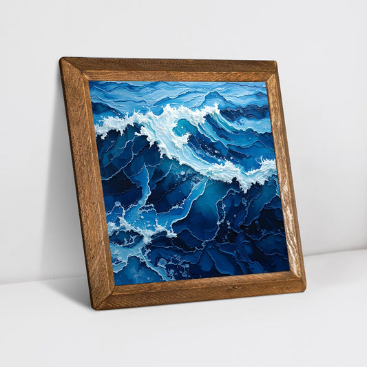 Blue Surge Natural Stone Wall Art - Botanical Wall Art | Artistry Home