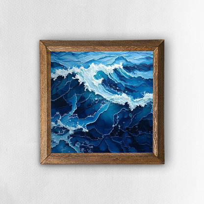 Blue Surge Natural Stone Wall Art | Artistry Home