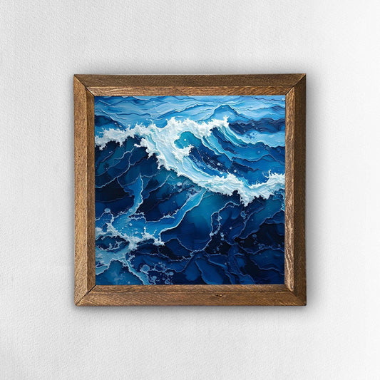 Blue Surge Natural Stone Wall Art | Artistry Home