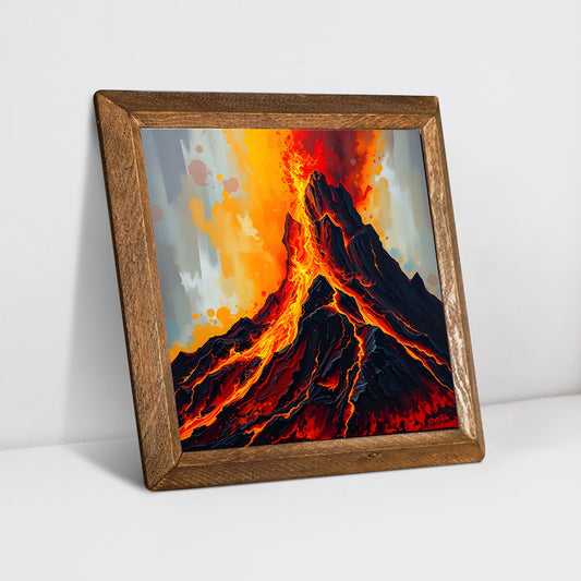 Volcano Natural Stone Wall Art - Ceramic Wall Art | Artistry Home