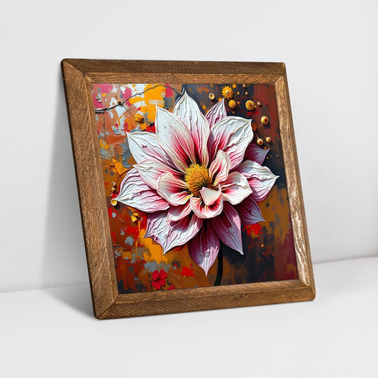 Full Bloom Natural Stone Wall Art - Ceramic Wall Art | Artistry Home