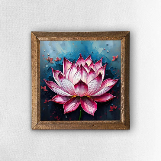 Pastel Lotus Natural Stone Wall Art | Artistry Home