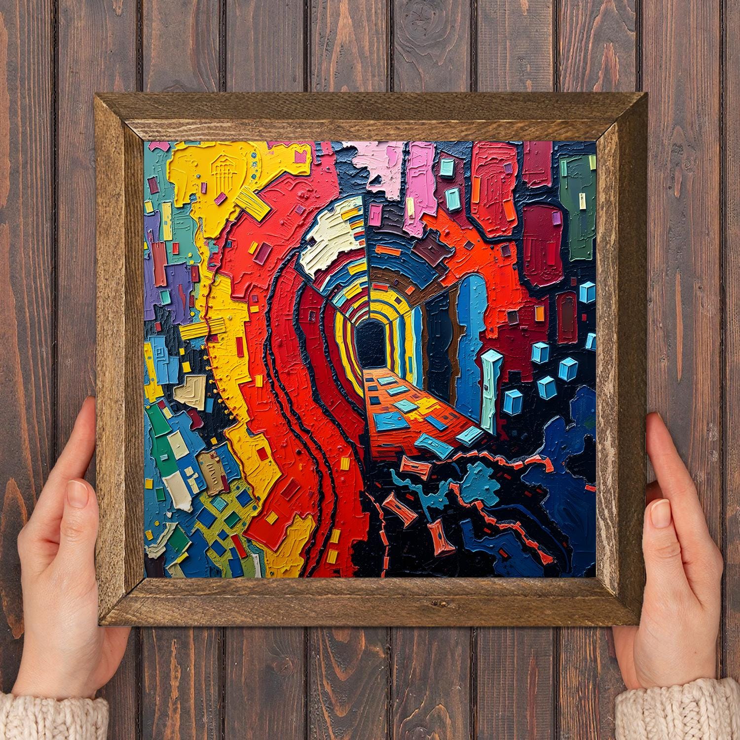 Ethereal Passage Natural Stone Wall Art - Colorful Wall Art | Artistry Home