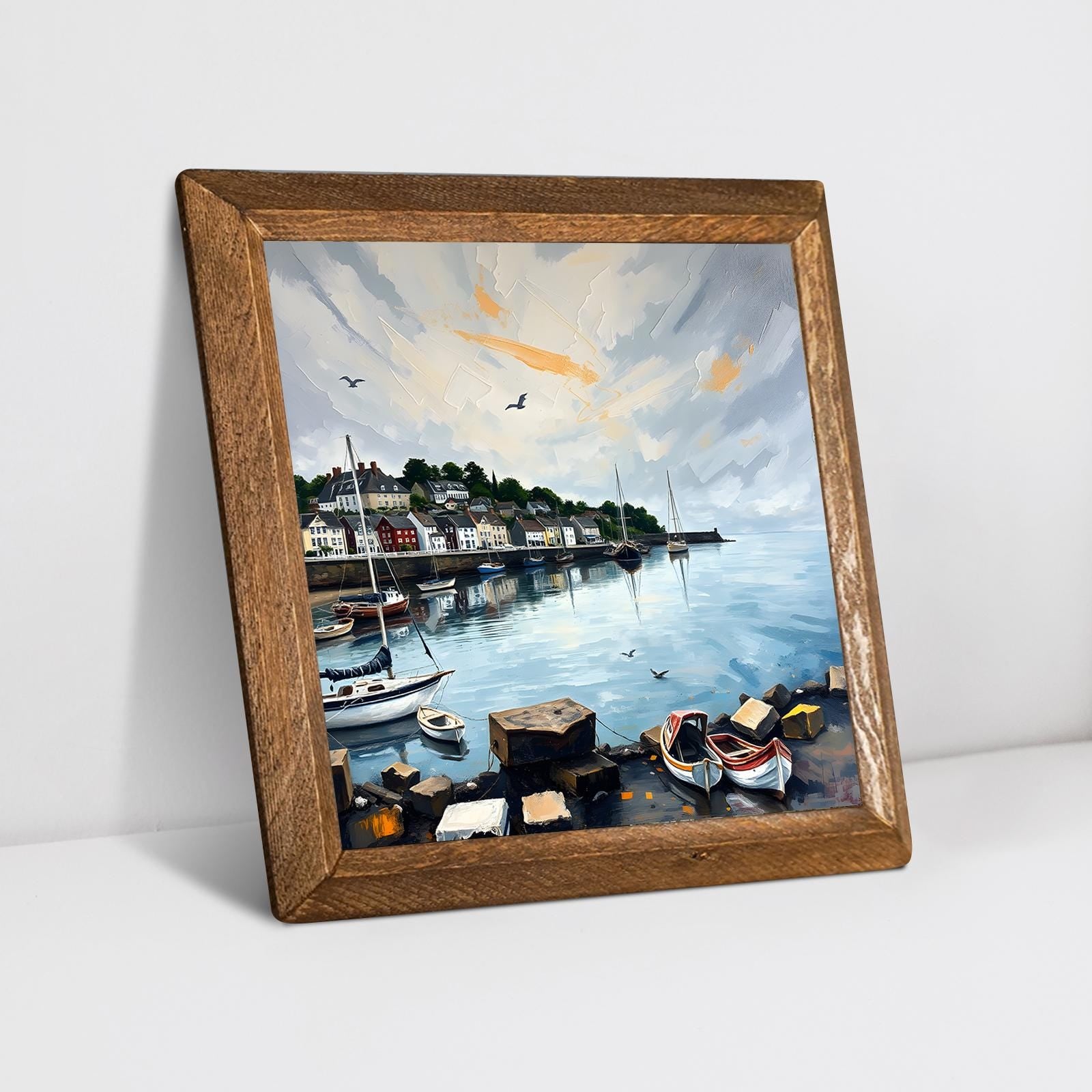 Bayside Glow Natural Stone Wall Art - Ceramic Wall Art | Artistry Home