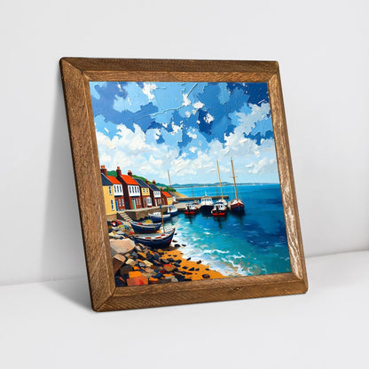 Quiet Anchorage Natural Stone Wall Art - Ceramic Wall Art | Artistry Home