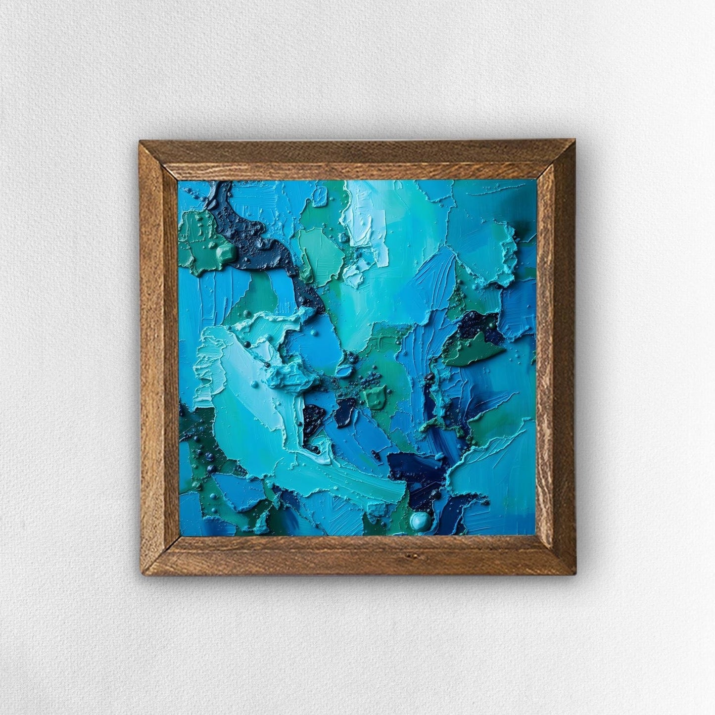 Blues Greens Natural Stone Wall Art | Artistry Home