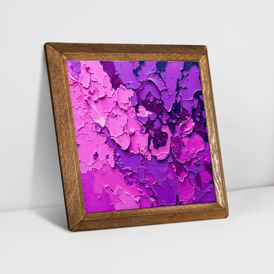 Deep Purple Natural Stone Wall Art - Ceramic Wall Art | Artistry Home