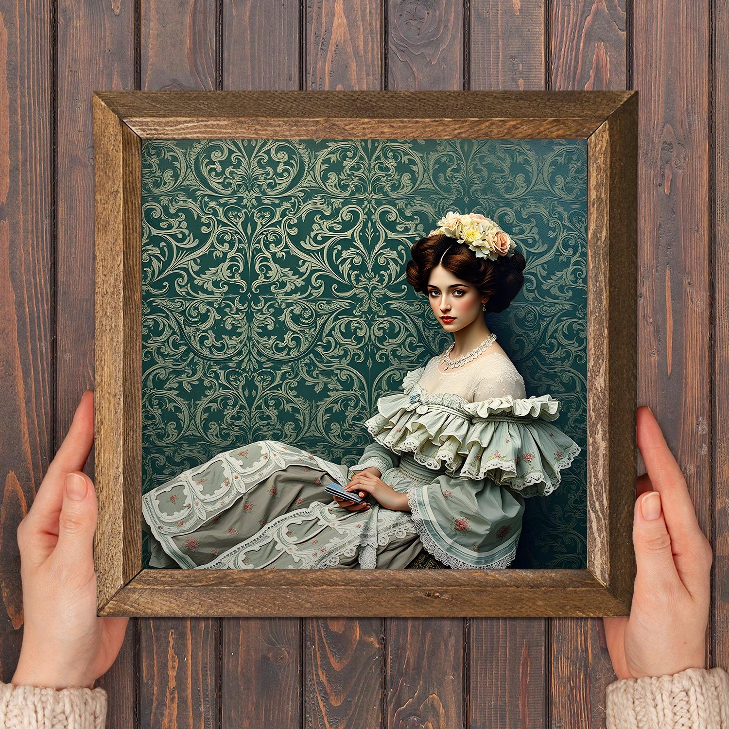 Elegance In Lace Natural Stone Wall Art - Floral Art | Artistry Home