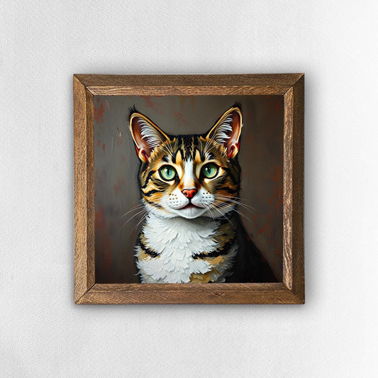 Autumn Tabby Natural Stone Wall Art | Artistry Home