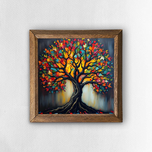 Kaleidoscope Tree Natural Stone Wall Art | Artistry Home