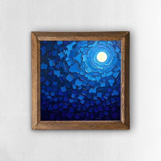 Full Moonrise Natural Stone Wall Art | Artistry Home