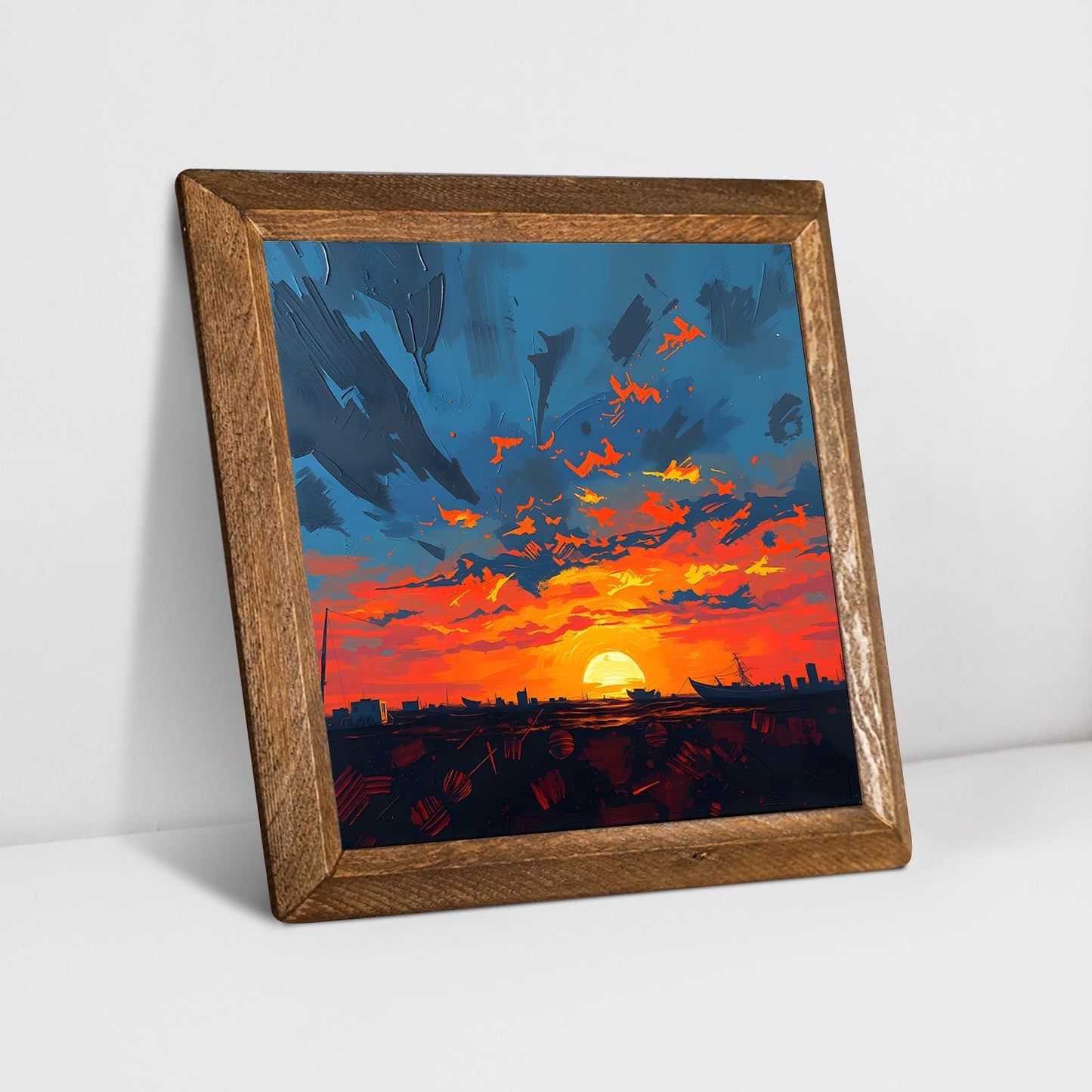 Eternal Sundown Natural Stone Wall Art - Ceramic Wall Art | Artistry Home