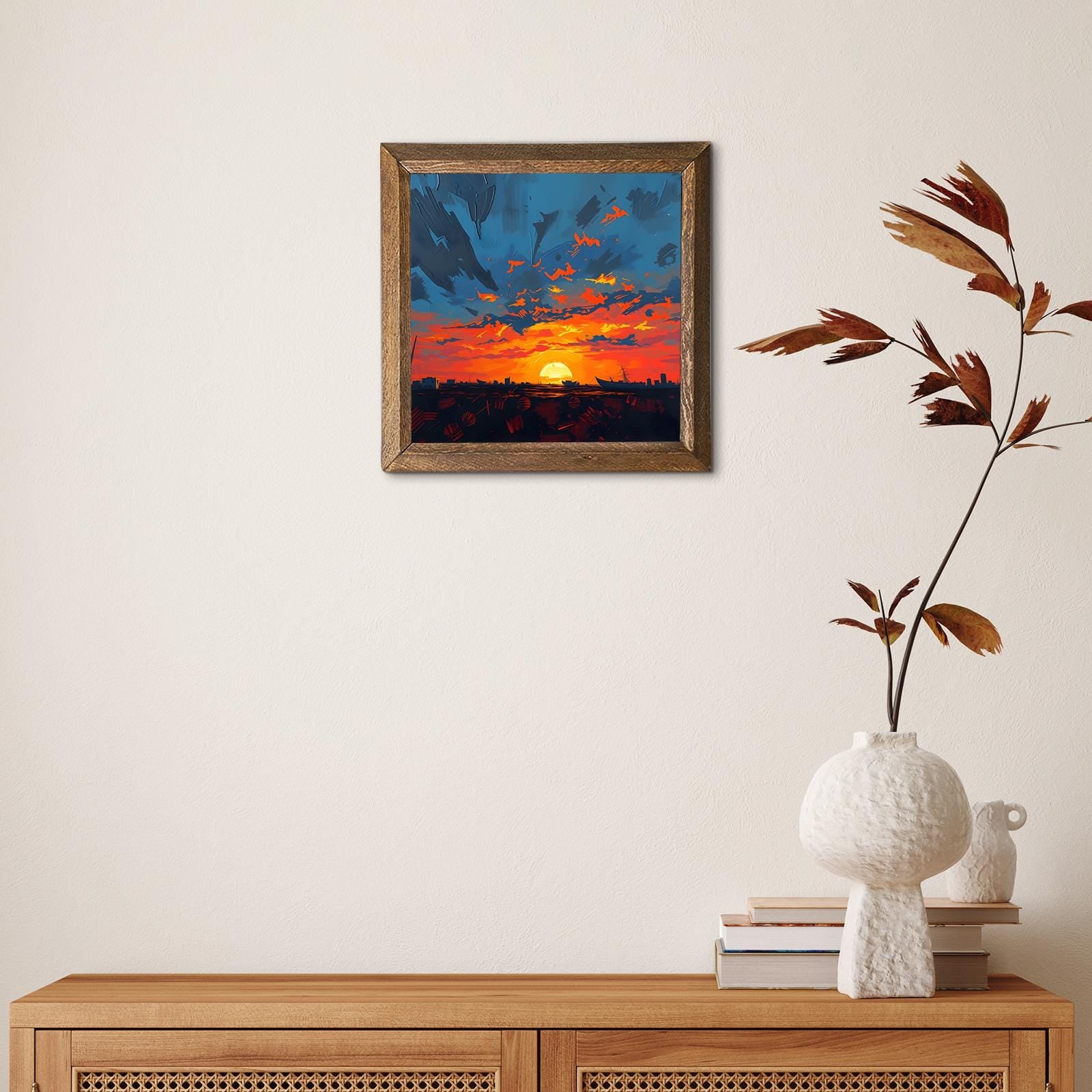 Eternal Sundown Natural Stone Wall Art - Botanical Wall Art | Artistry Home