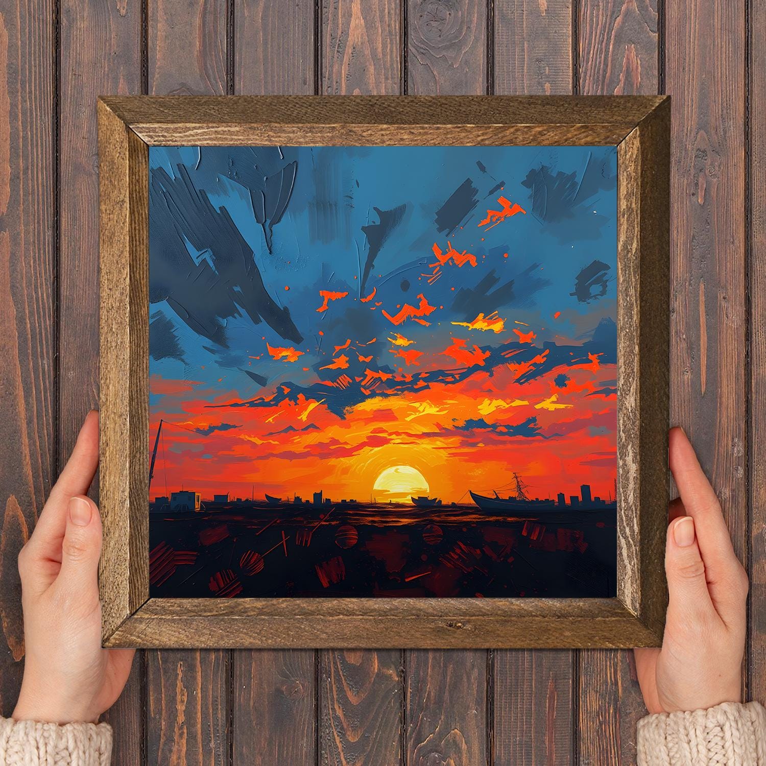 Eternal Sundown Natural Stone Wall Art - Floral Art | Artistry Home