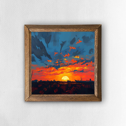Eternal Sundown Natural Stone Wall Art | Artistry Home