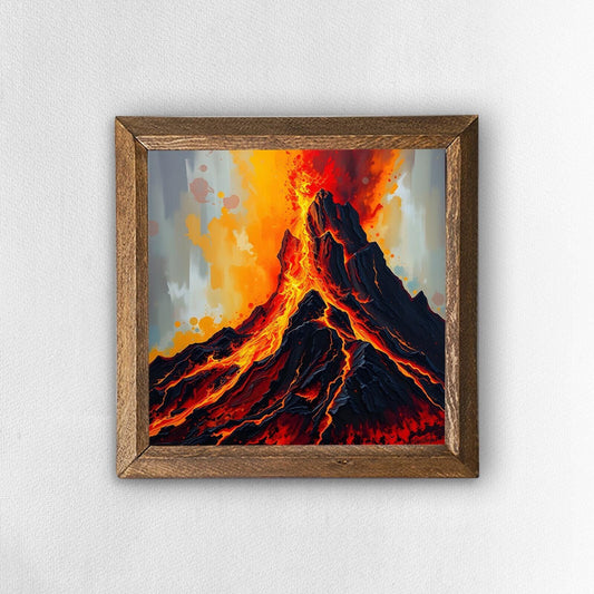 Volcano Natural Stone Wall Art | Artistry Home