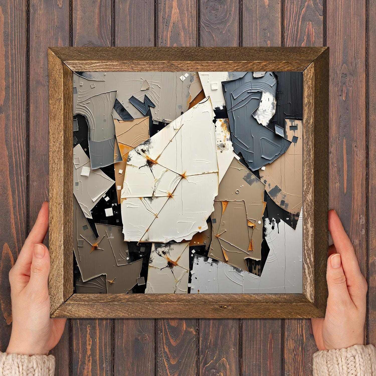 Abstract Essence Natural Stone Wall Art - Botanical Wall Art | Artistry Home