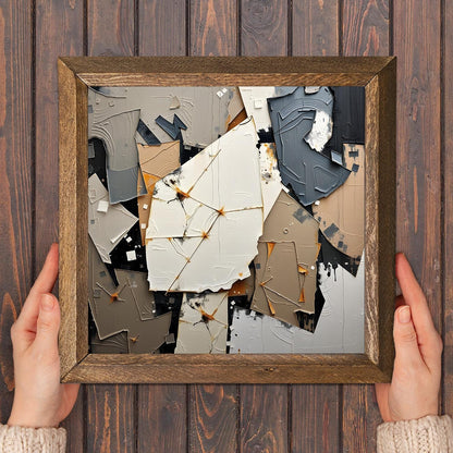 Abstract Essence Natural Stone Wall Art - Botanical Wall Art | Artistry Home