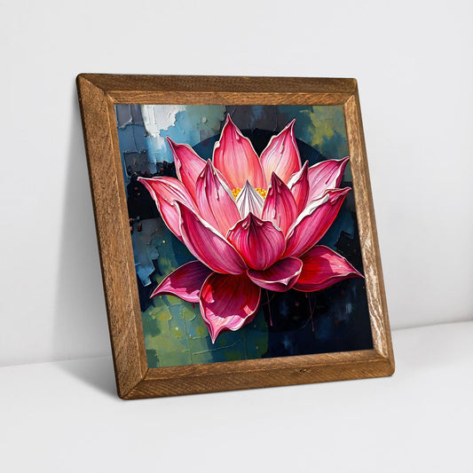 Lotus Of Light Natural Stone Wall Art - Ceramic Wall Art | Artistry Home