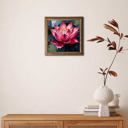 Lotus Of Light Natural Stone Wall Art - Botanical Wall Art | Artistry Home
