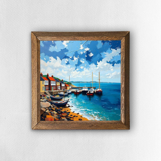 Quiet Anchorage Natural Stone Wall Art | Artistry Home