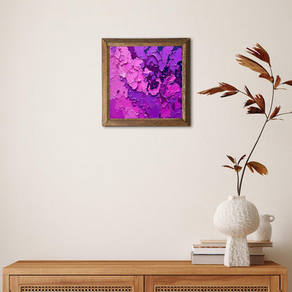 Deep Purple Natural Stone Wall Art - Botanical Wall Art | Artistry Home