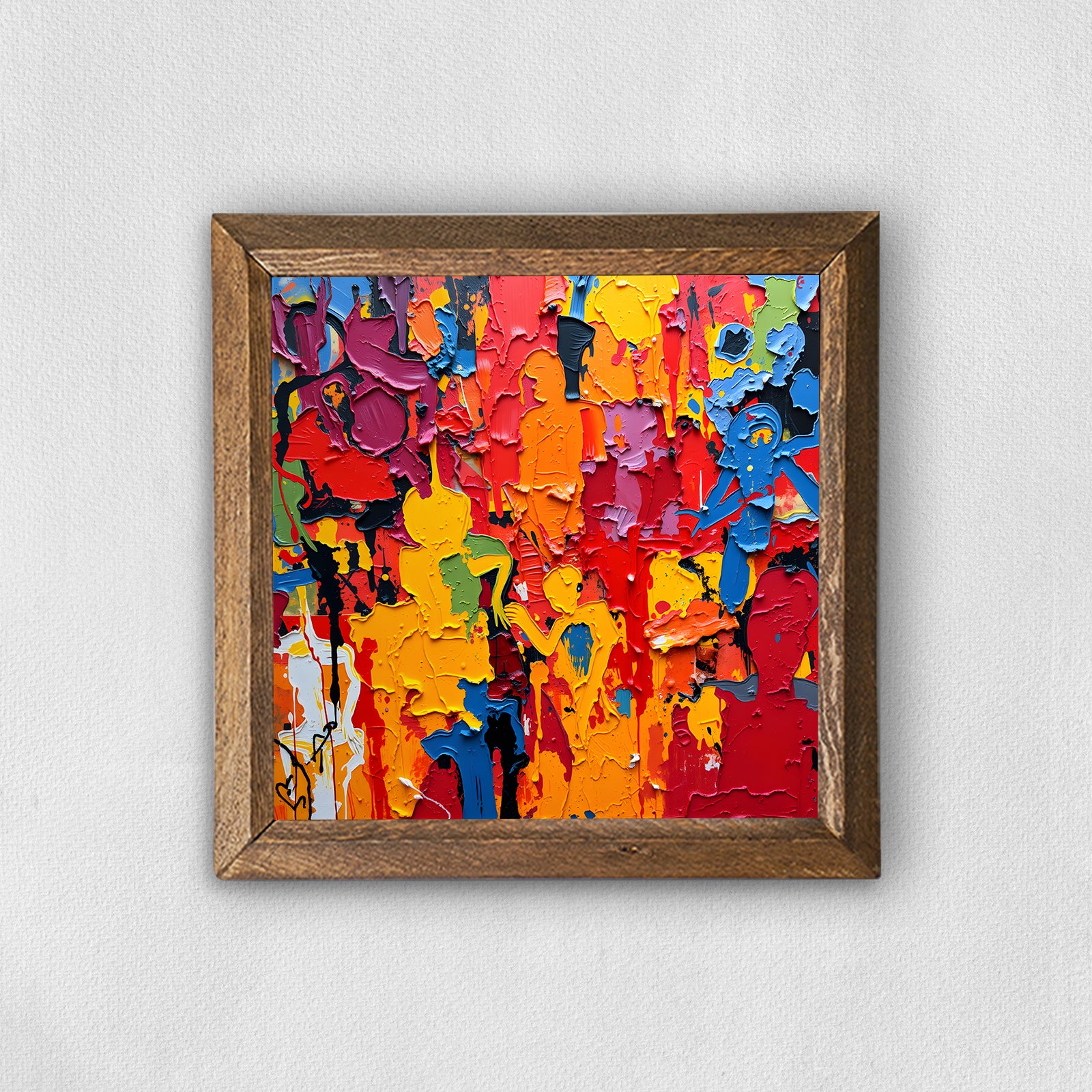 Colorful People Natural Stone Wall Art | Artistry Home