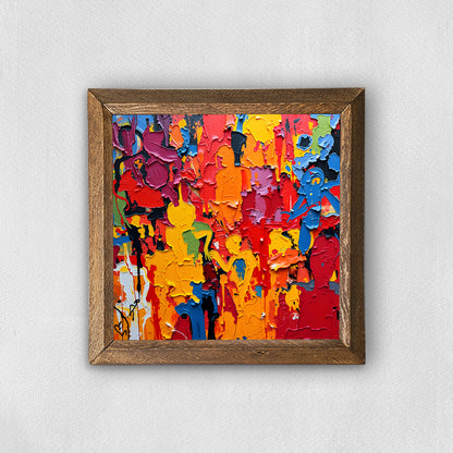 Colorful People Natural Stone Wall Art | Artistry Home