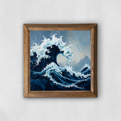 Wild Waves Natural Stone Wall Art | Artistry Home
