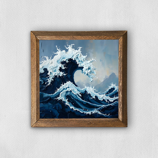 Wild Waves Natural Stone Wall Art | Artistry Home