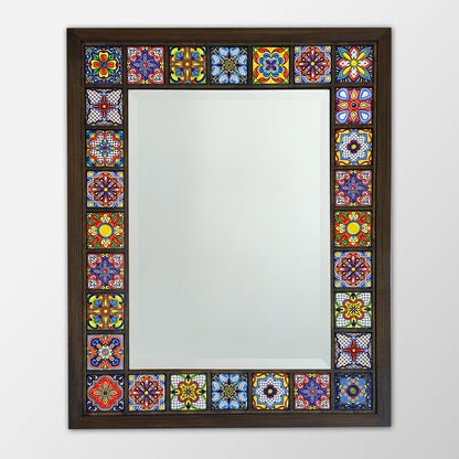 Colourful Heritage Mosaic Mirror 41 × 51 cm