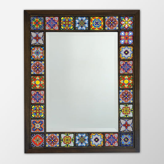 Colourful Heritage Mosaic Mirror 41 × 51 cm