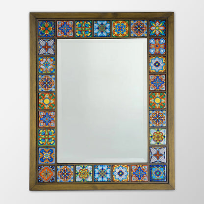 Sultan Edition Handmade Anatolian Ceramic Tile Wall Mirror