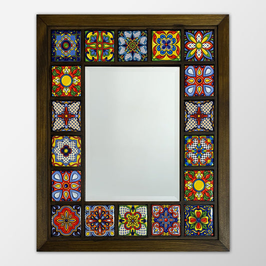 Colour Pop Mosaic Mirror 30 × 35 cm