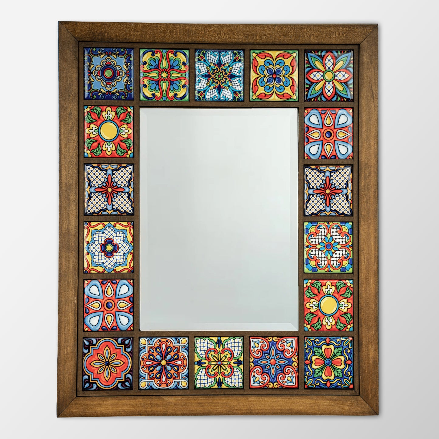 Sultan Edition Handmade Anatolian Ceramic Tile Wall Mirror