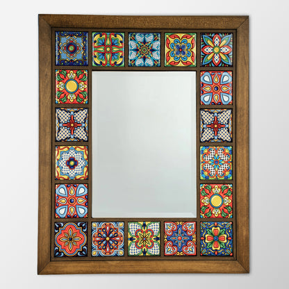 Sultan Edition Handmade Anatolian Ceramic Tile Wall Mirror