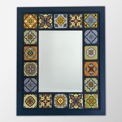 Azure Mosaic Mirror 30 × 35 cm