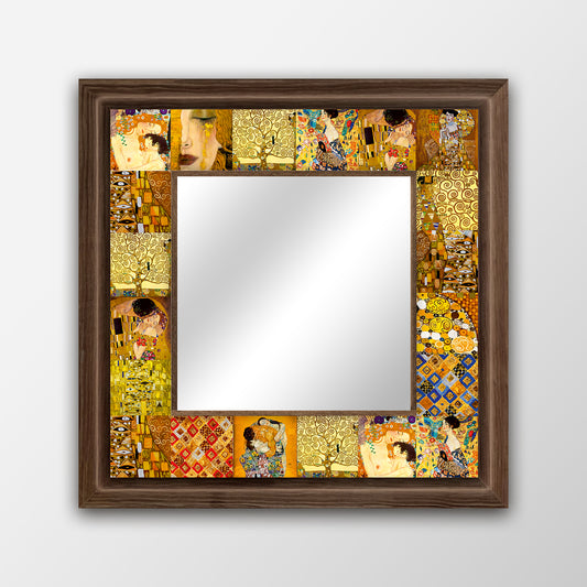 Gustav Klimt Masterpieces Square Mirror | Artistry Home
