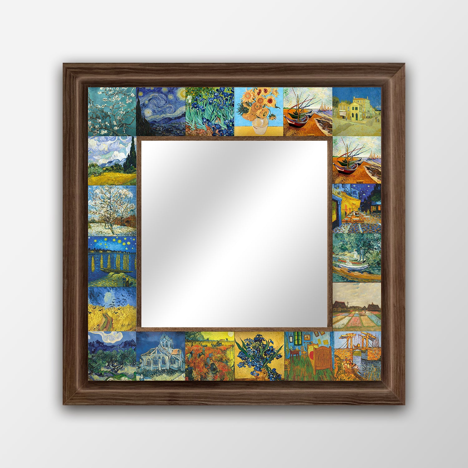 Van Gogh Masterpieces Square Mirror | Artistry Home
