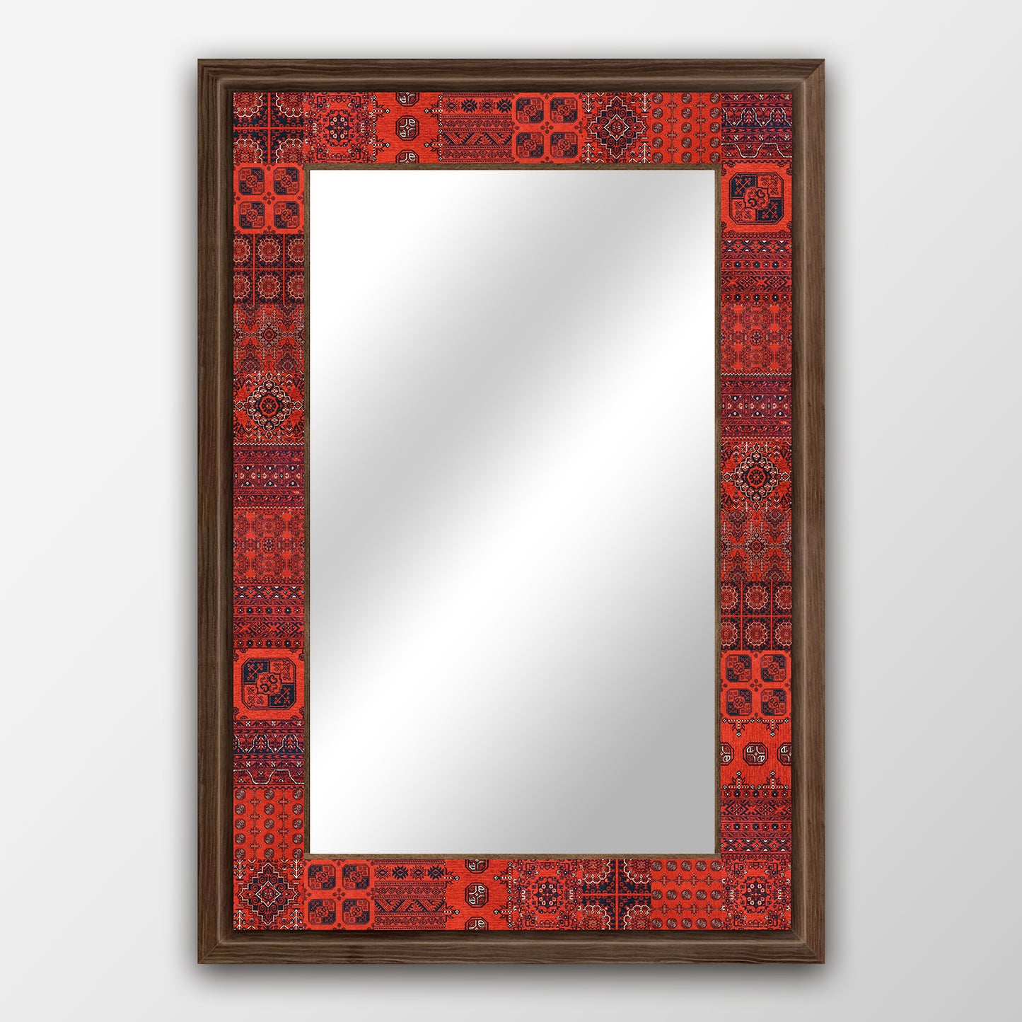 Afghan Red Mirror | Artistry Home