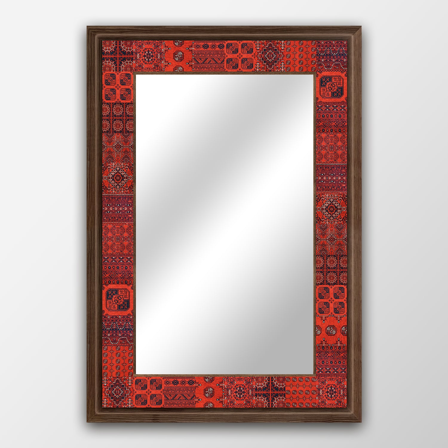 Afghan Red Mirror | Artistry Home