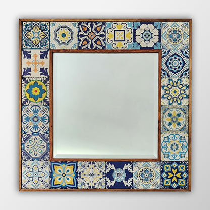 Aegean Tiles XL Mirror   62X62 cm