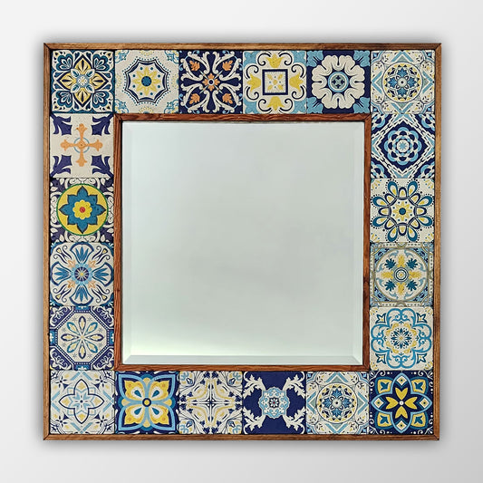 Aegean Tiles XL Mirror   62X62 cm