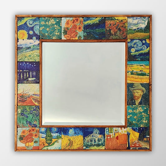Van Gogh XL Mirror   62X62 cm