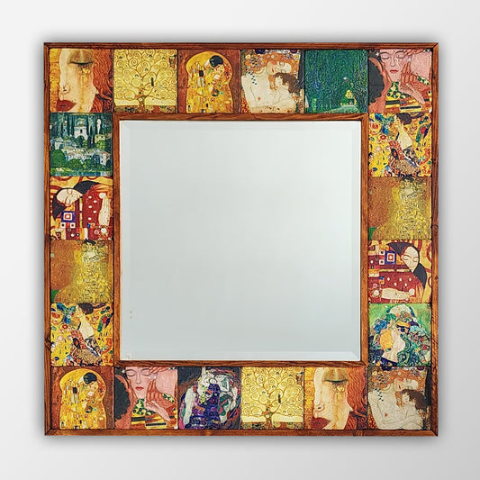 Gustav Klimt XL Mirror   62X62 cm