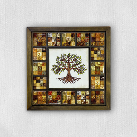 Rustic Tree of Life Mosaic